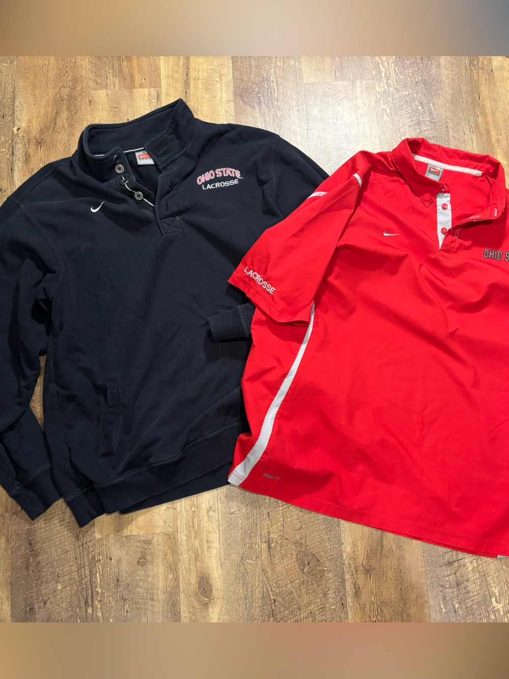 Vintage Nike Ohio State Lacrosse Athletic Bundle Lacrosse Polo Shirt